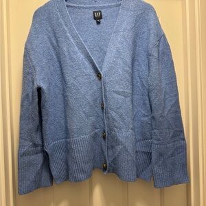 GAP Women's Blue Cardigan Sweater